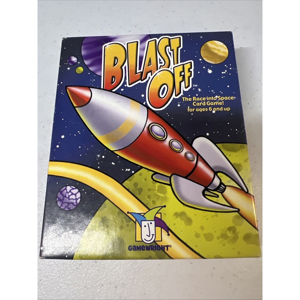 Blast Off "Race Into Space" Card Game Gamewright Age 6 And Up Complete
